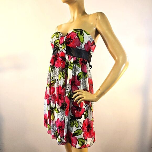 Twik Simons Mini Tube Dress Youth Size Large Vintage Y2K 90s Strapless USA Made - Picture 5 of 8